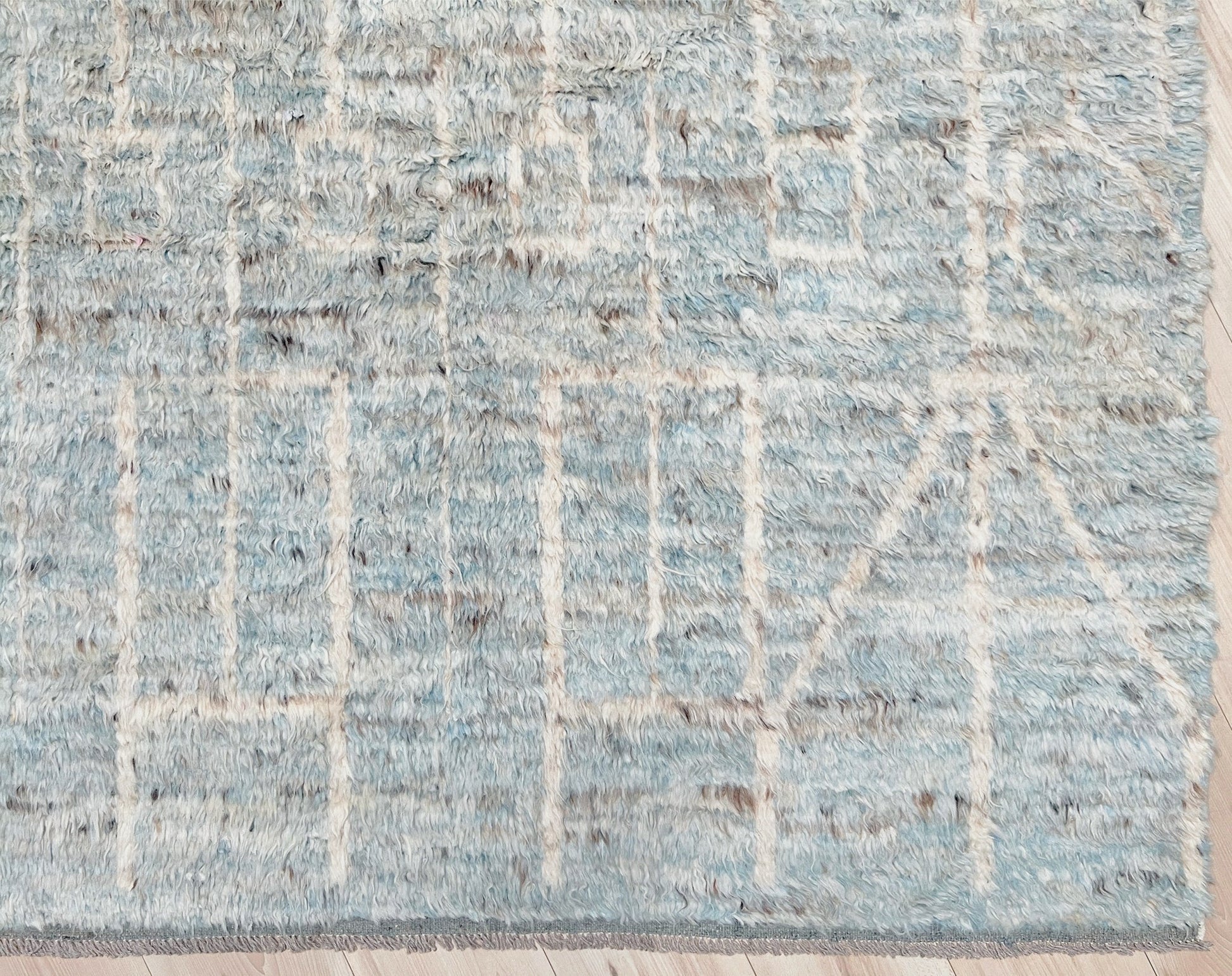 Moroccan Shag minimalist rug wool handmade 10x14 large area rug. Rug shop San Francisco Bay Area. Buy rug online.