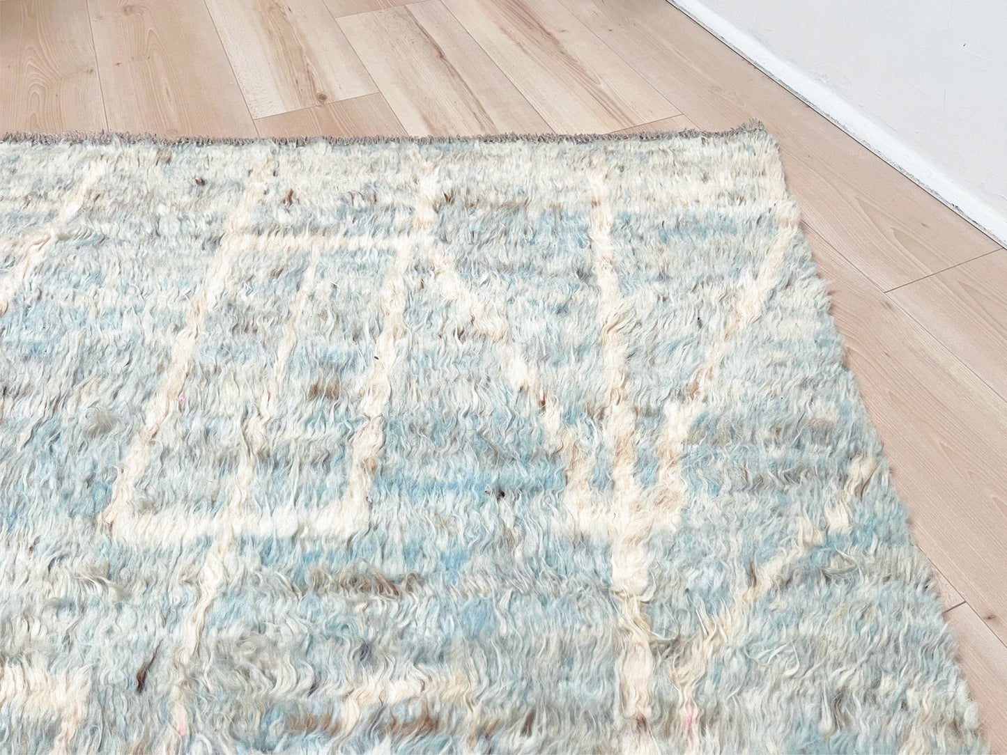 Moroccan Shag minimalist rug wool handmade 10x14 large area rug. Rug shop San Francisco Bay Area. Buy rug online.