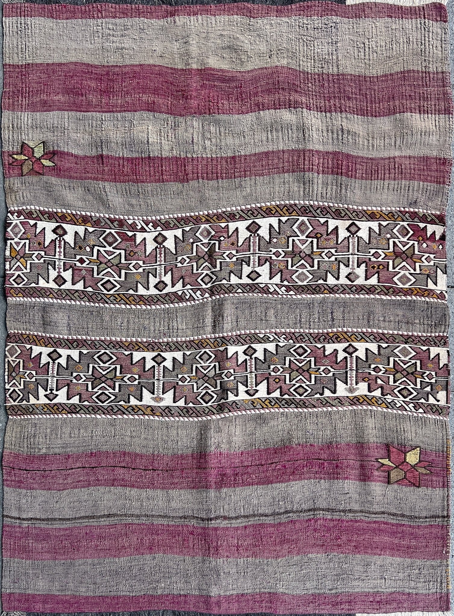 Purple Striped Vintage Turkish Kilim Rug Shop Berkeley CA – INDIGO Rugs