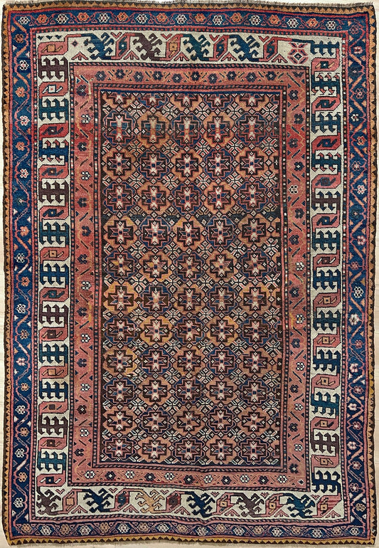 6x8 Kharaghan antique tribal persian Oriental rug shop San Francisco Bay Area. Handmade wool rug. Buy oriental rug online.