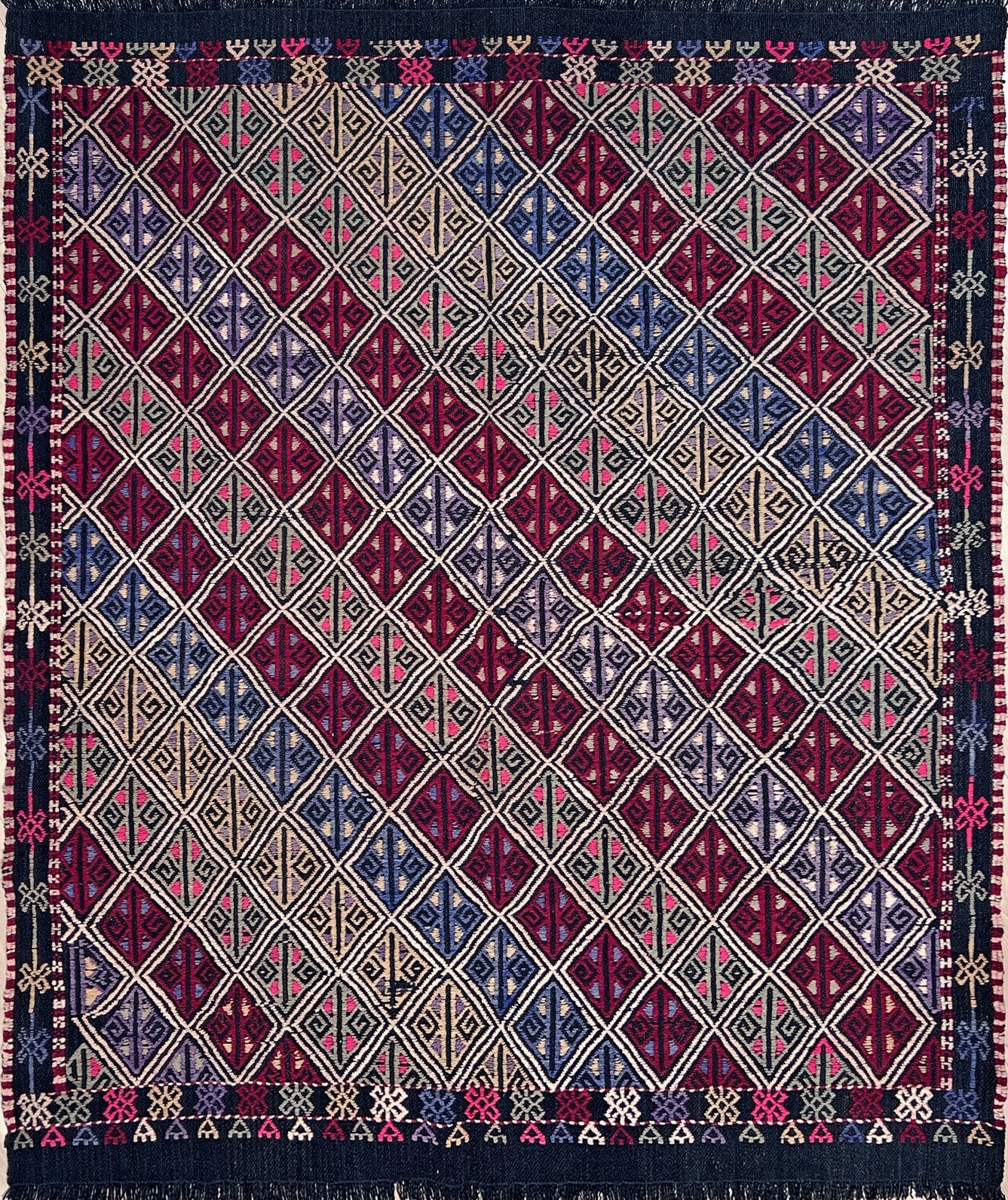 Square Handmade Vintage Turkish Kilim Rug Shop Berkeley CA – INDIGO Rugs