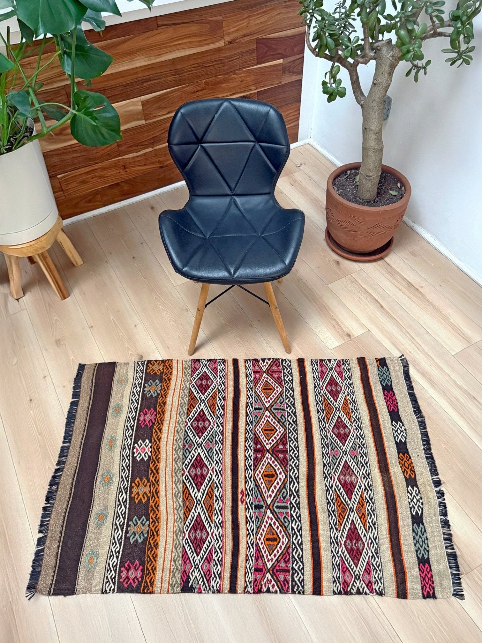 3x5 Kars Cicim Kilim • Vintage Turkish Flatweave Rug 