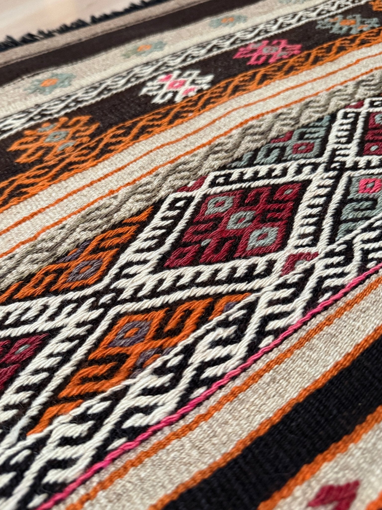 Kars Cicim Kilim • Vintage Turkish Flatweave Rug 