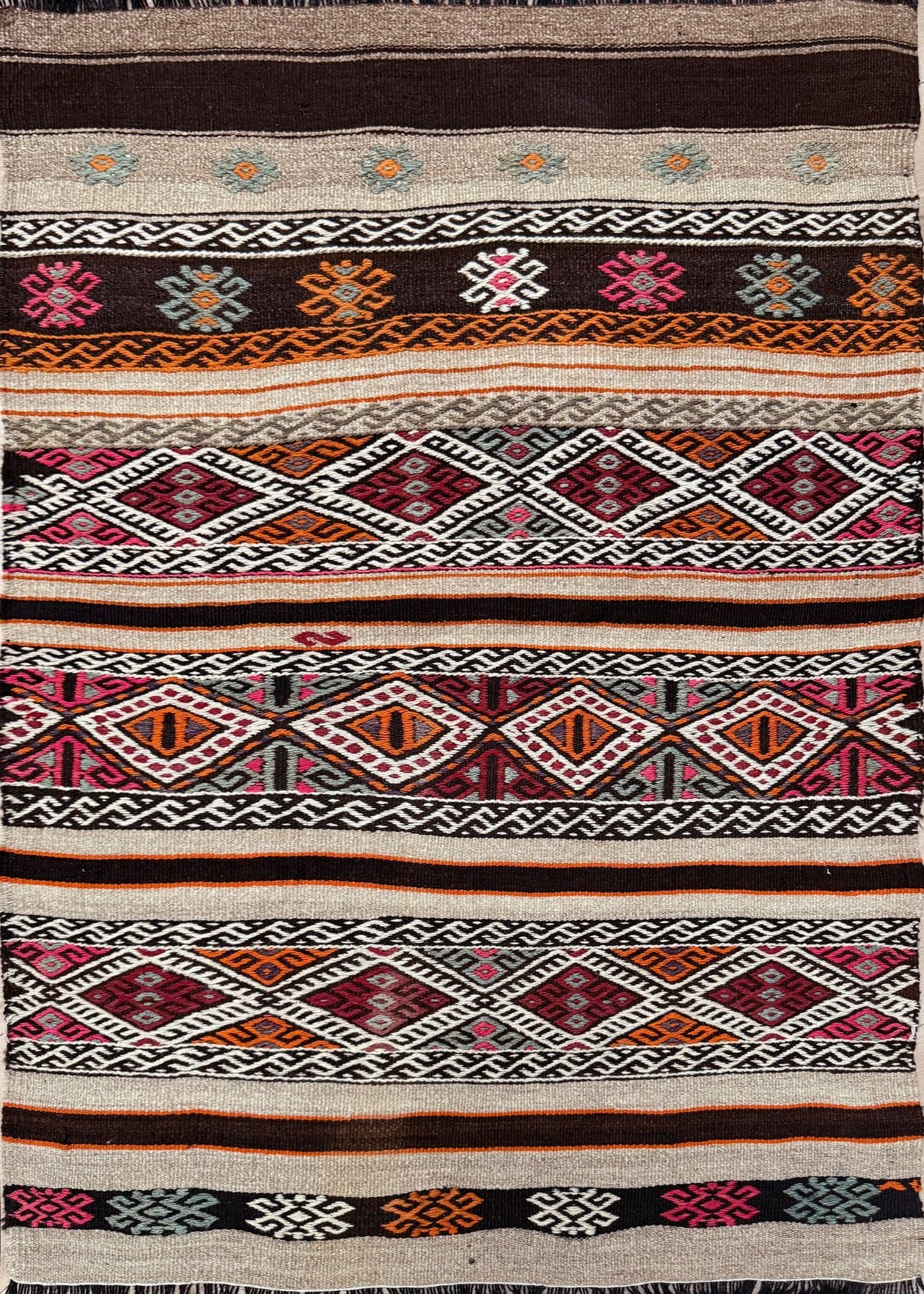 Kars Cicim Kilim • Vintage Turkish Flatweave Rug 