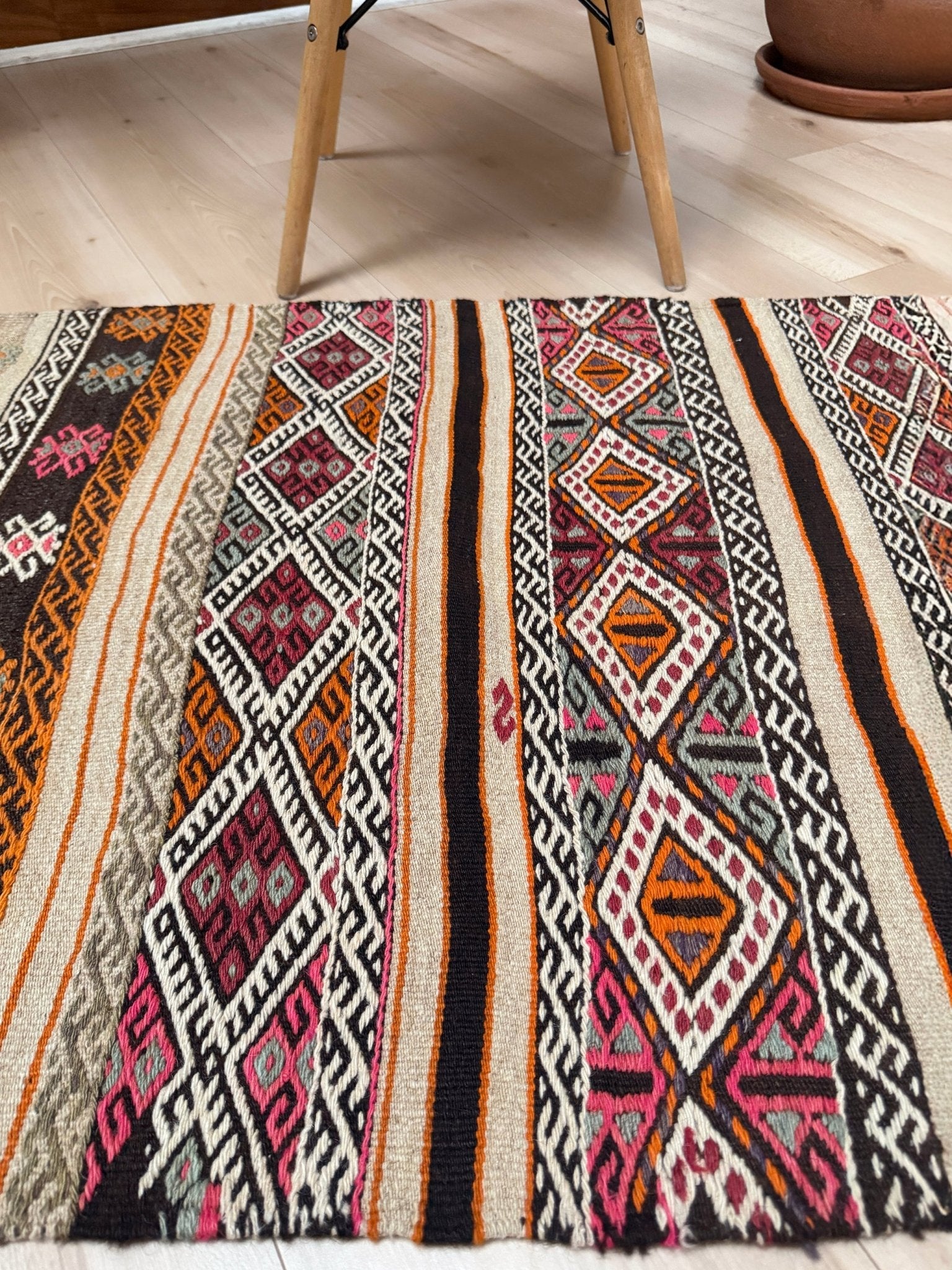 Kars Cicim Kilim • Vintage Turkish Flatweave Rug 