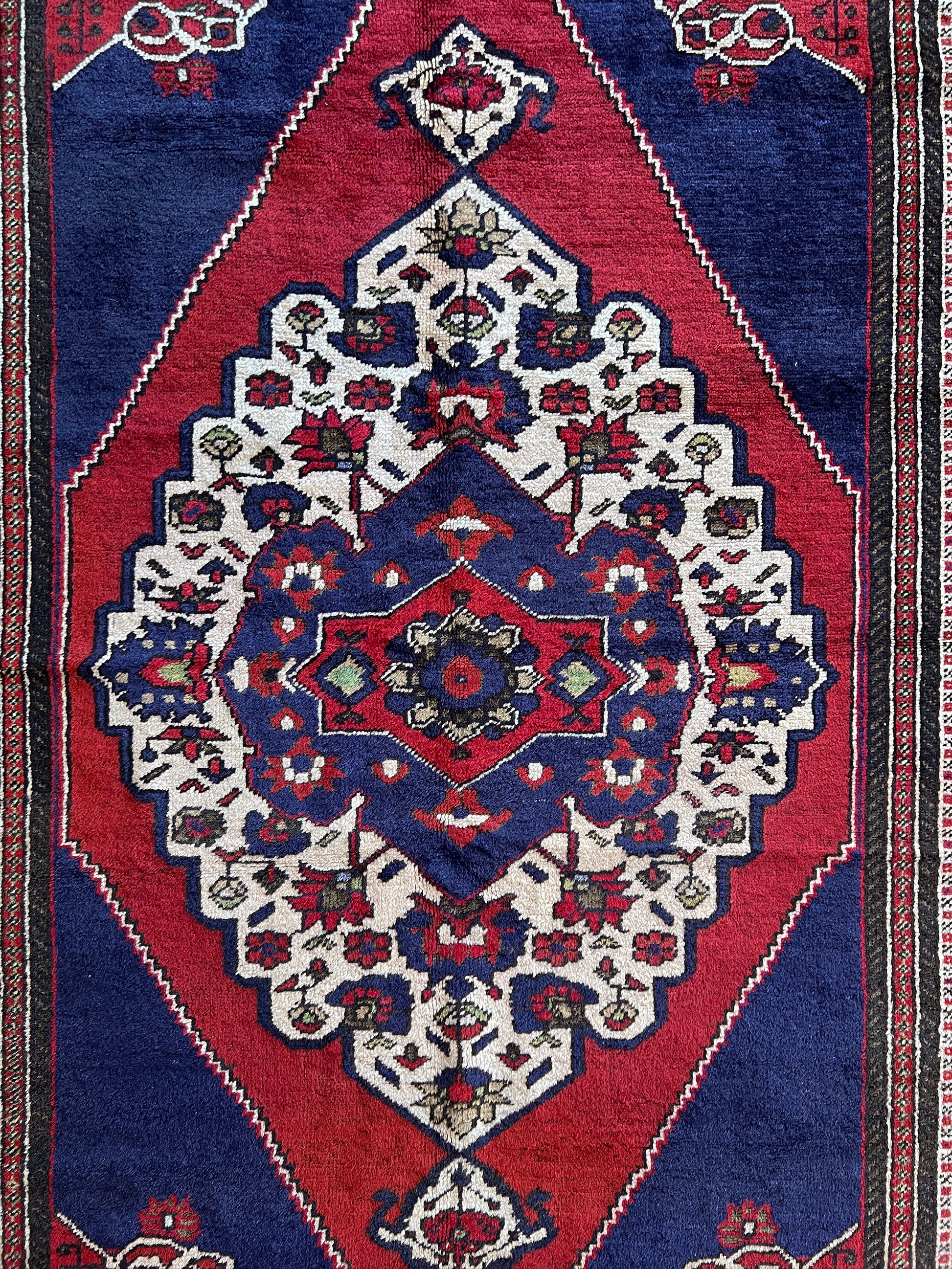 6x10 Blue Vintage Turkish Taspinar Rug Shop San Francisco Bay Area Palo Alto Berkeley. Handmade Wool Area Carpet Rug for Living Room, Dining, Kitchen, Bedroom. Free Shipping