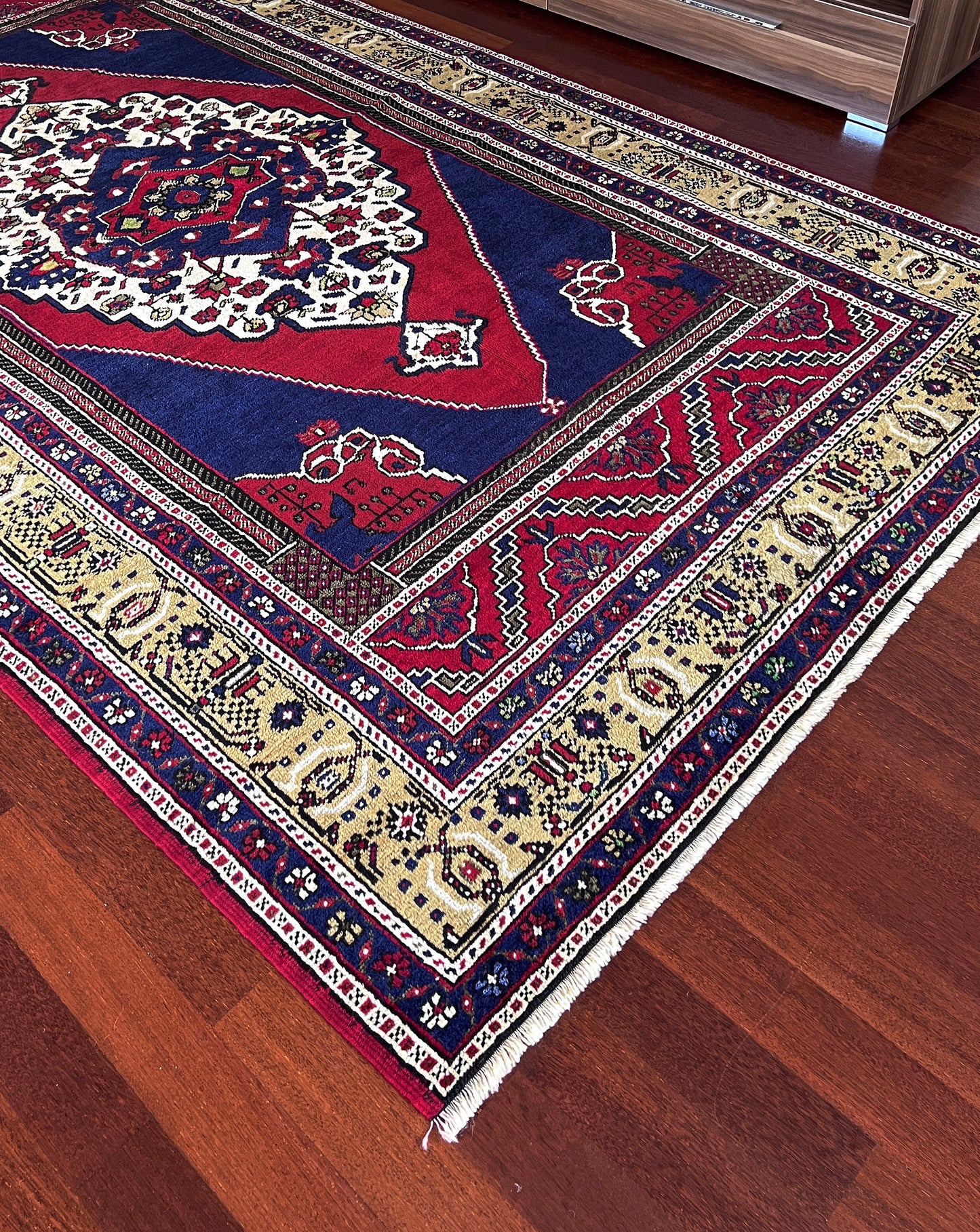 6x10 Blue Vintage Turkish Taspinar Rug Shop San Francisco Bay Area Palo Alto Berkeley. Handmade Wool Area Carpet Rug for Living Room, Dining, Kitchen, Bedroom. Free Shipping