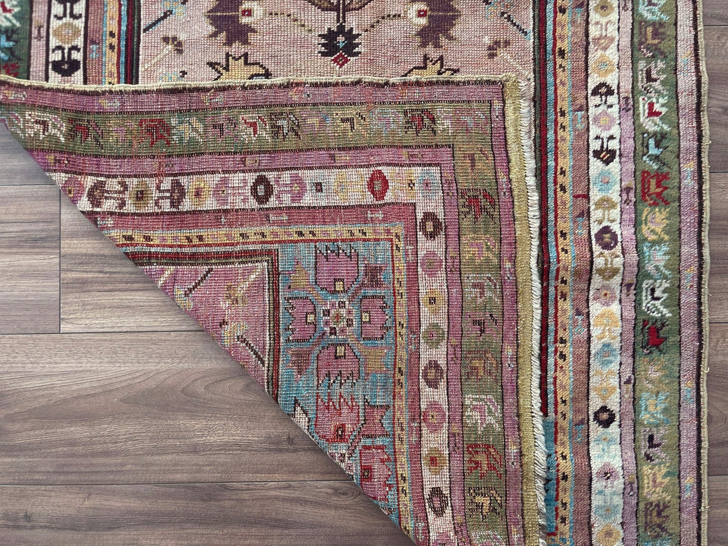 3x5 Kirsehir mucur antique turkish prayer rug wall art shop san francisco bay area. Wall hanging wool antique rug. Oriental rug shop. Buy handmade wool rug