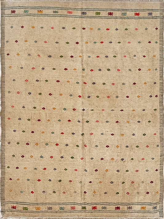 Muted Denizli • Turkish Kilim Rug (4'1"x6'4")