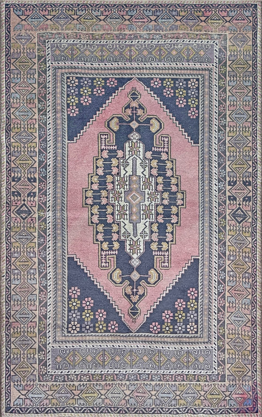Obruk 4x6 handmade wool vintage turkish rug shop san francisco bay area. Buy handmade oriental rug online free shipping
