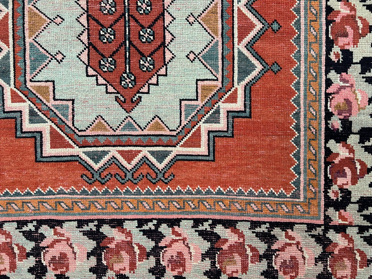 4x10 derbend karabagh caucasian handmade vintage rug shop San Francisco Bay Area. Wide runner handmade wool rug. Buy rug online