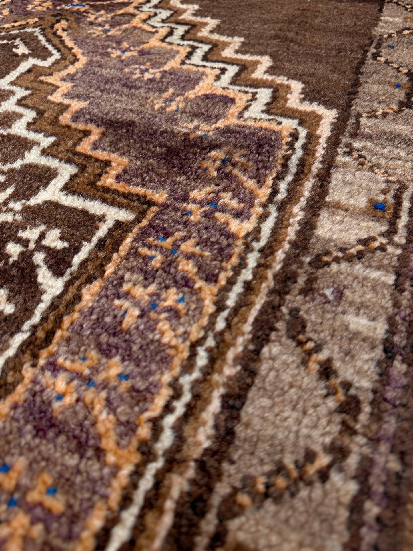 3x4 Kars Wool vintage turkish mini rug. Handmade turkish rug shop san francisco bay area. Buy handmade wool rug online