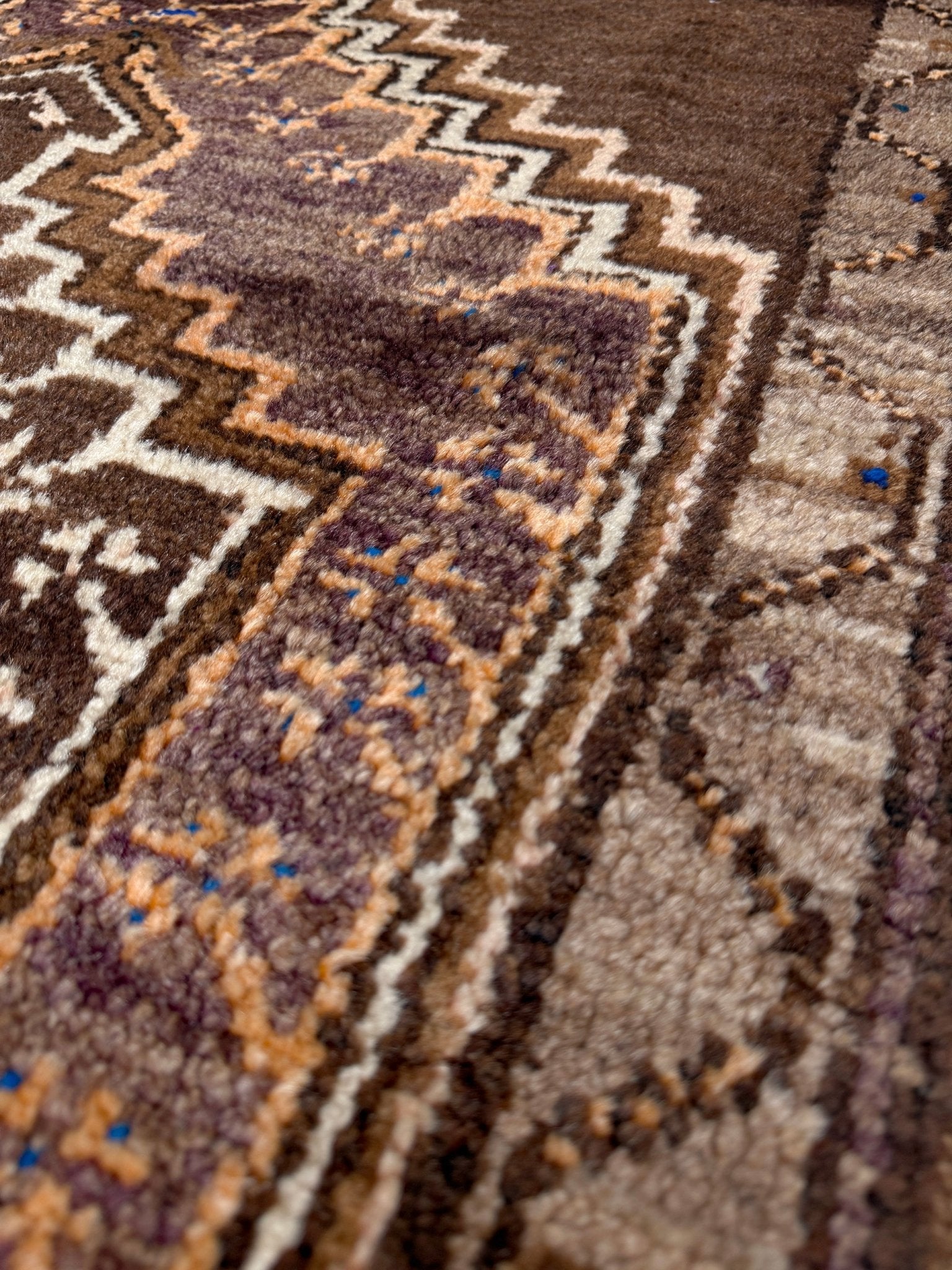 3x4 Kars Wool vintage turkish mini rug. Handmade turkish rug shop san francisco bay area. Buy handmade wool rug online