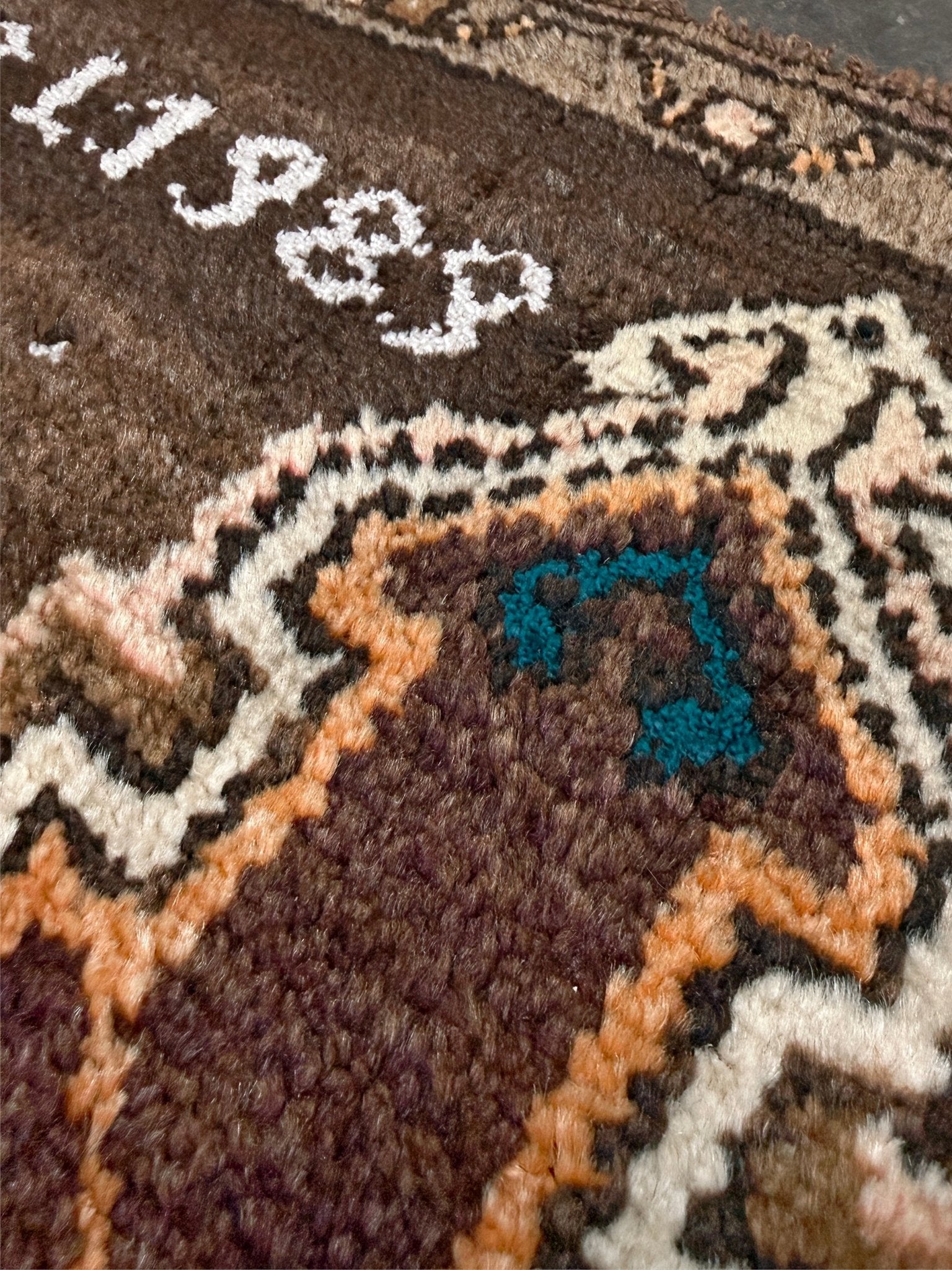 3x4 Kars Wool vintage turkish mini rug. Handmade turkish rug shop san francisco bay area. Buy handmade wool rug online