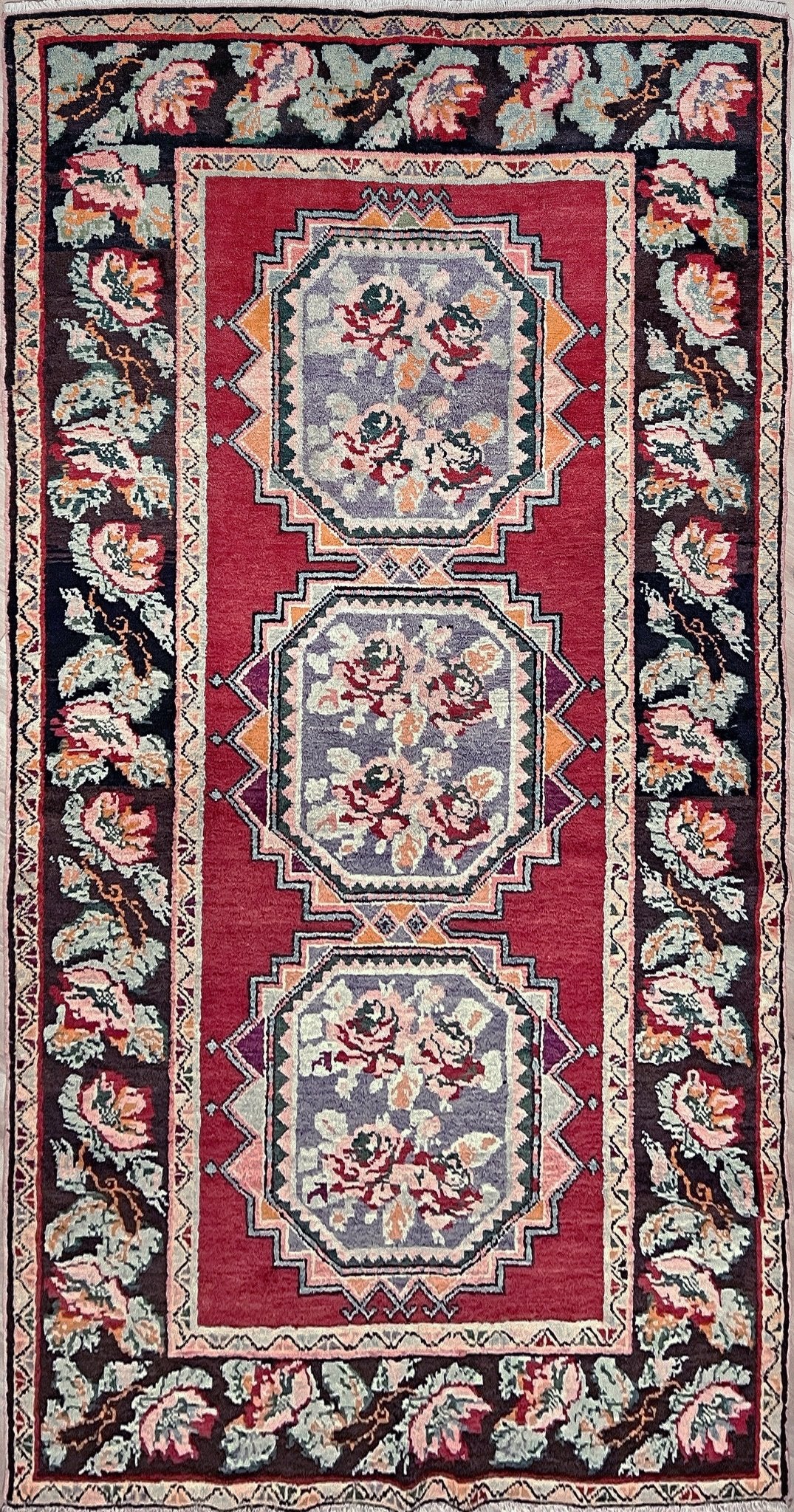 derbend karabagh caucasian rug. Oriental rug shop San Francisco Bay Area. 5x10 Wide runner handmade wool rug. Buy rug online