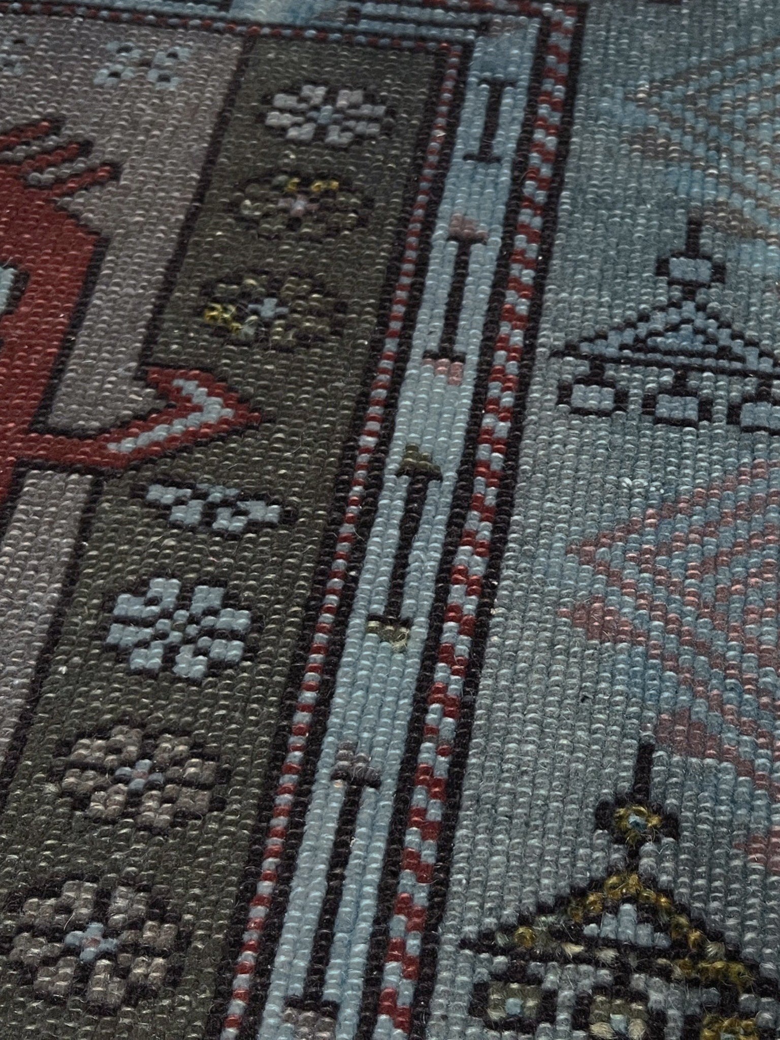 Blue 4x6 milas blue vintage turkish rug shop san francisco bay area. Handmade wool scatter accent rug for living room bedroom nursery study. Free shipping.