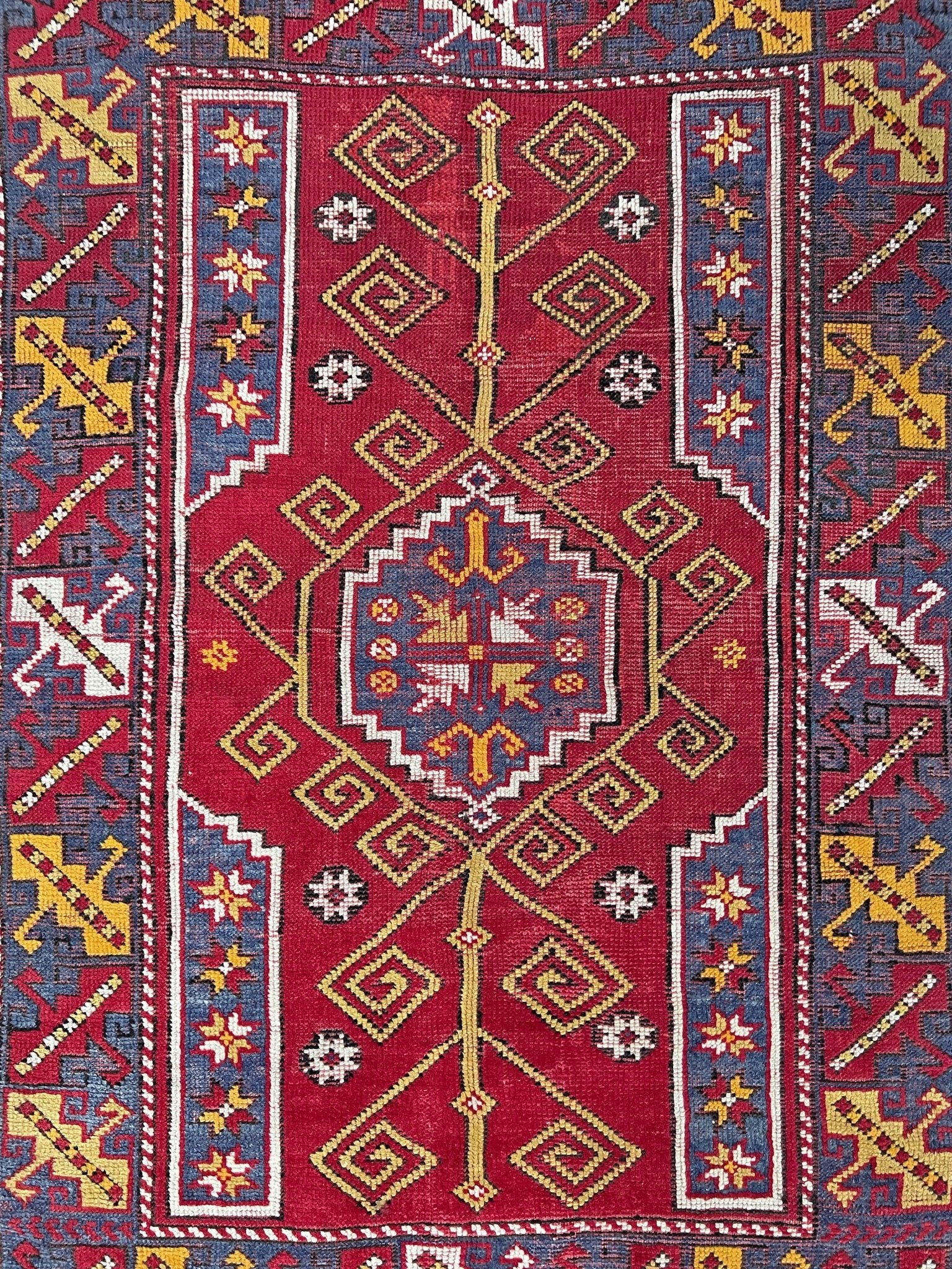 4x6 Canakkale vintage turkish rug Handmade wool scatter accent rug for nursery living room bedroom Turkish rug shop san francisco bay area