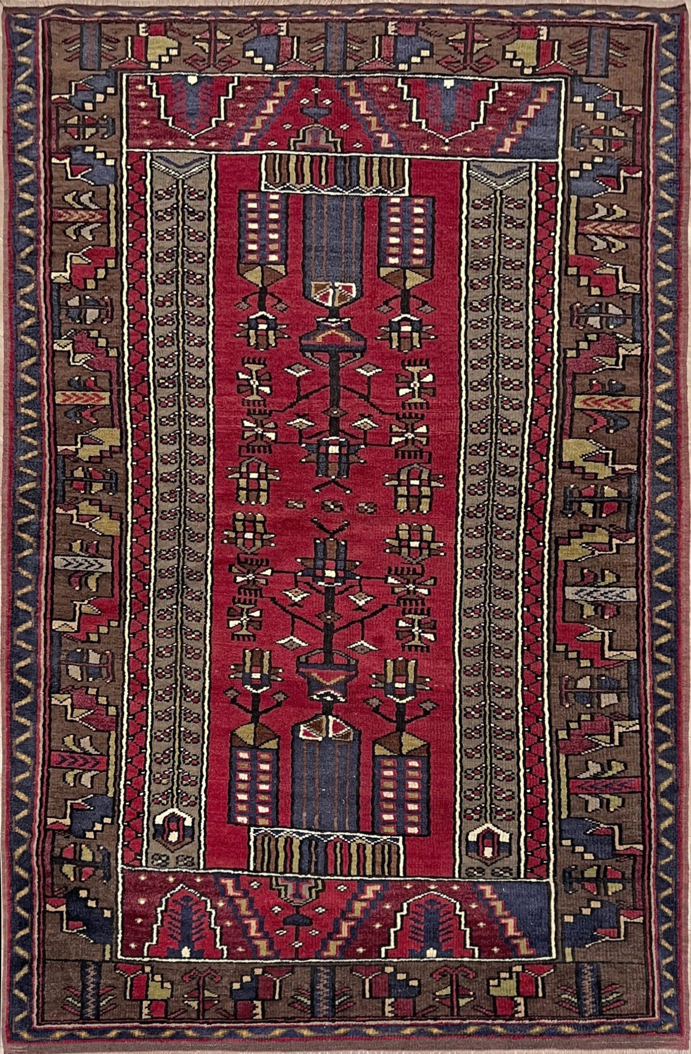 Konya vintage wool turkish rug shop san francisco bay area. Oriental rug store palo alto, berkeley. 5x7 Scatter handmade rug