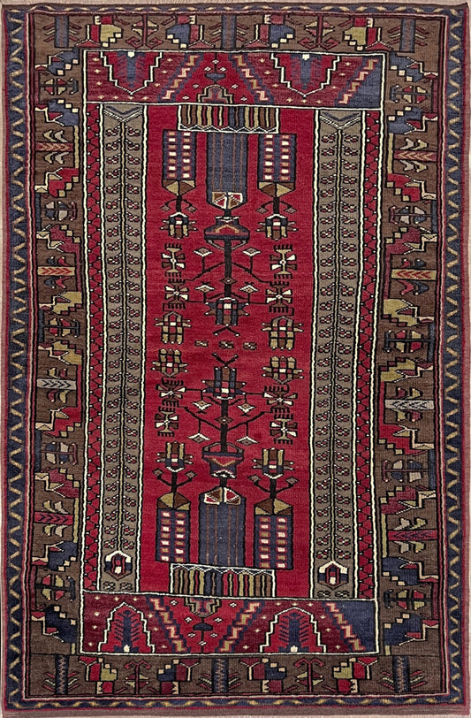 Konya vintage wool turkish rug shop san francisco bay area. Oriental rug store palo alto, berkeley. 5x7 Scatter handmade rug