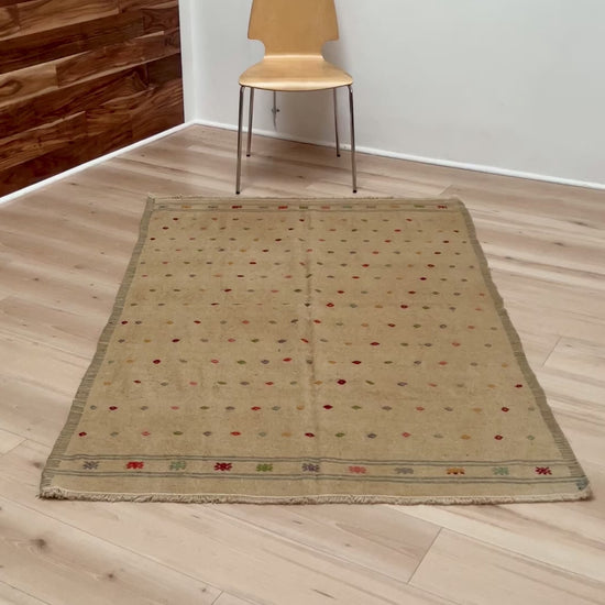 Denizli minimalistic turkish kilim rug. Vintage anatolian kilim rug store san francisco bay area. Kilim rug for bedroom, living room, dining, kitchen. But turkish kilim rug berkeley, Canada, Oregon. Online rug shopping free shipping to Canada and USA.