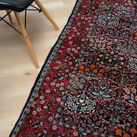 5x7 Hereke Watermelon vintage turkish rug for living room, bedroom, dining. Available fro  the best rug shop san mateo ca. Shop handmade wool rug online free shipping