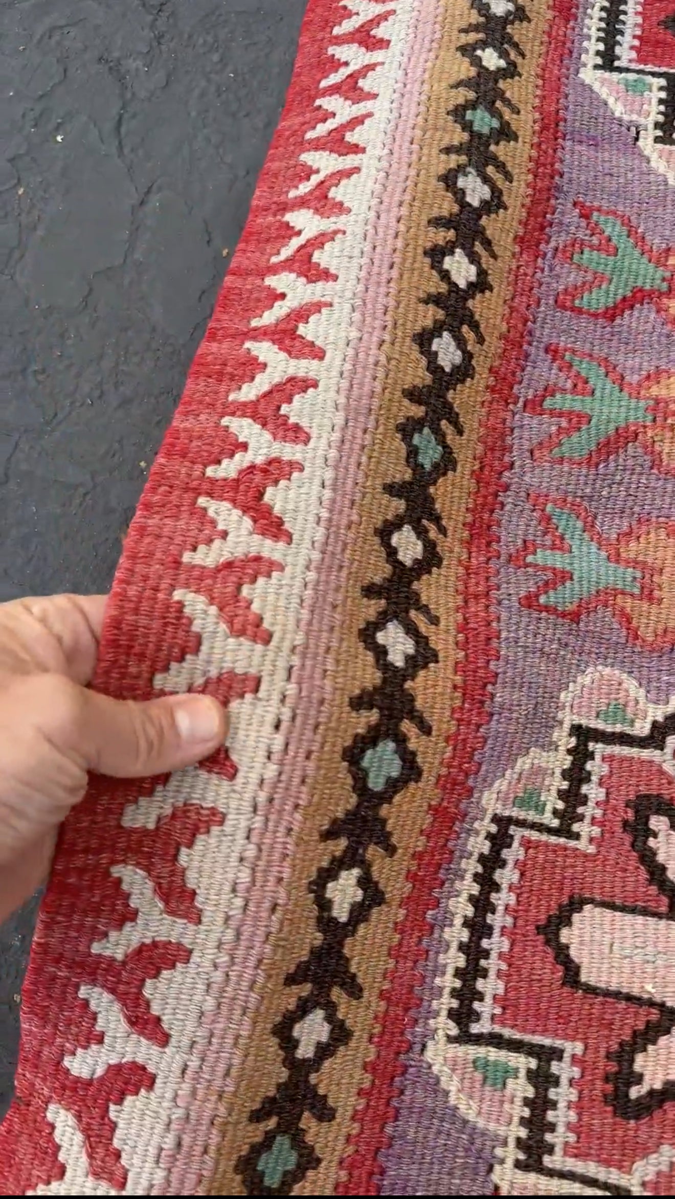 8x11 dusty rose red pink antique oushak turkish kilim flatweave rug shop san francisco bay area, berkeley. Buy kilim online free shipping to USA, Canada