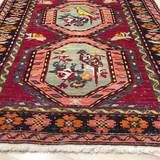 Derbend  antique caucasian rug. Handmade wide runner rug for living room, bedroom, study, kitchen, dining or office. Oriental rug store San Francisco Bay Area. Buy unique rugs online change your home decor. Online rug shopping free shipping to USA and Canada