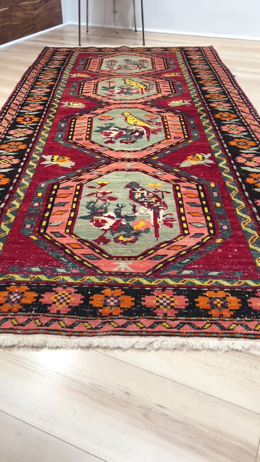 Derbend  antique caucasian rug. Handmade wide runner rug for living room, bedroom, study, kitchen, dining or office. Oriental rug store San Francisco Bay Area. Buy unique rugs online change your home decor. Online rug shopping free shipping to USA and Canada