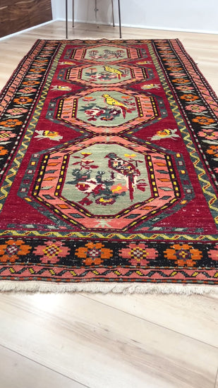 Derbend  antique caucasian rug. Handmade wide runner rug for living room, bedroom, study, kitchen, dining or office. Oriental rug store San Francisco Bay Area. Buy unique rugs online change your home decor. Online rug shopping free shipping to USA and Canada