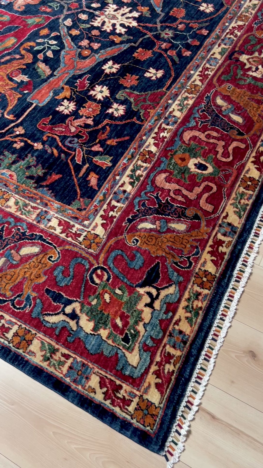 Ariana garrus bidgar luxury handmade rug. Persian wool carpet 10x14 for living room bedroom dining. Free shipping from the bes handmade rug shop San francisco bay area.