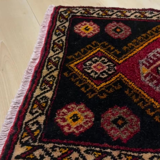 HANDMADE SMALL WOOL RUG FOR kitchen UNDER THE DESK BATHROOM. 2x3 Turkish mini rug free shipping