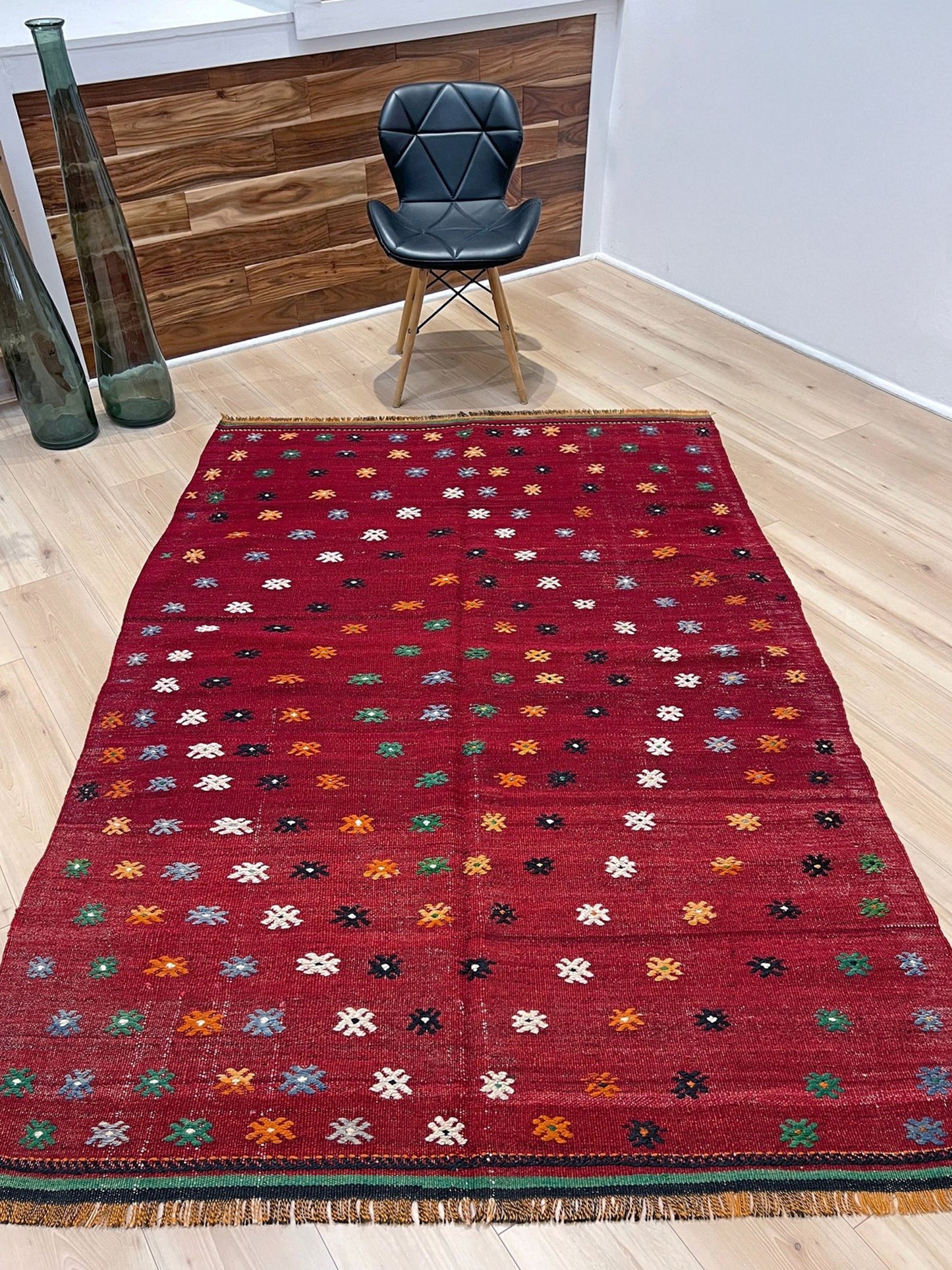 5x7 Floral Canakkale Kilim Turkish Rug Shop San Francisco Bay Area. Wool flatweave Carpet shop Palo Alto Berkeley for Living Room, Dining, Kitchen, Bedroom, Nursery. Buy rug online free shipping.