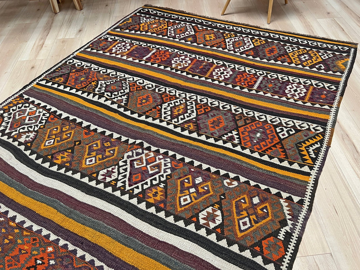 Kars handmade kurdish vintage kilim ru shop san francisco bay area. Wool tribal flatweave rug berkeley palo alto.