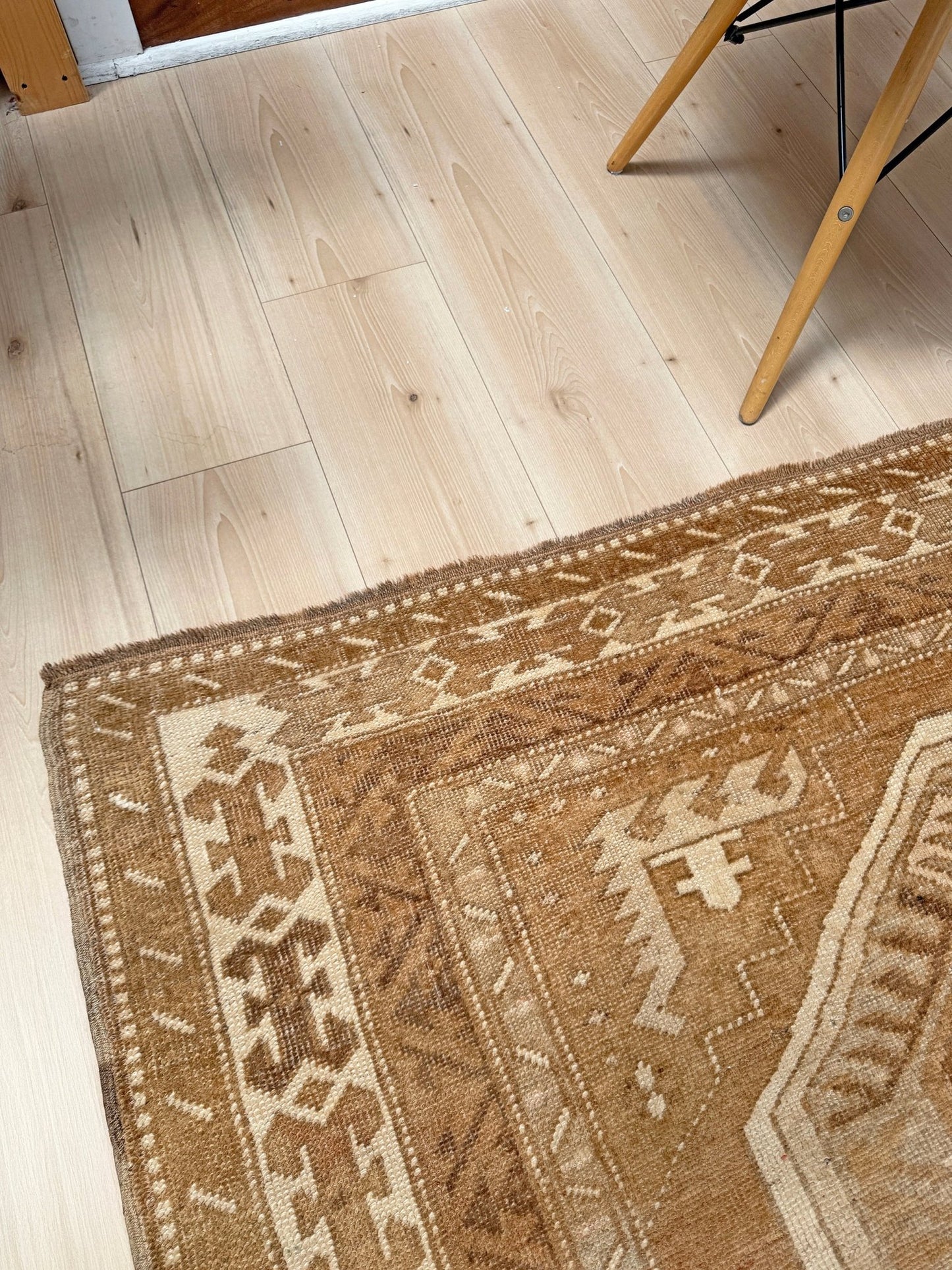 6x9 top quality vintage Kurdish transitional muted rug with rich character, perfect for bedroom, living room, or dining room decor — from the best rug shop in San Mateo, SF Bay Area, with free shipping.