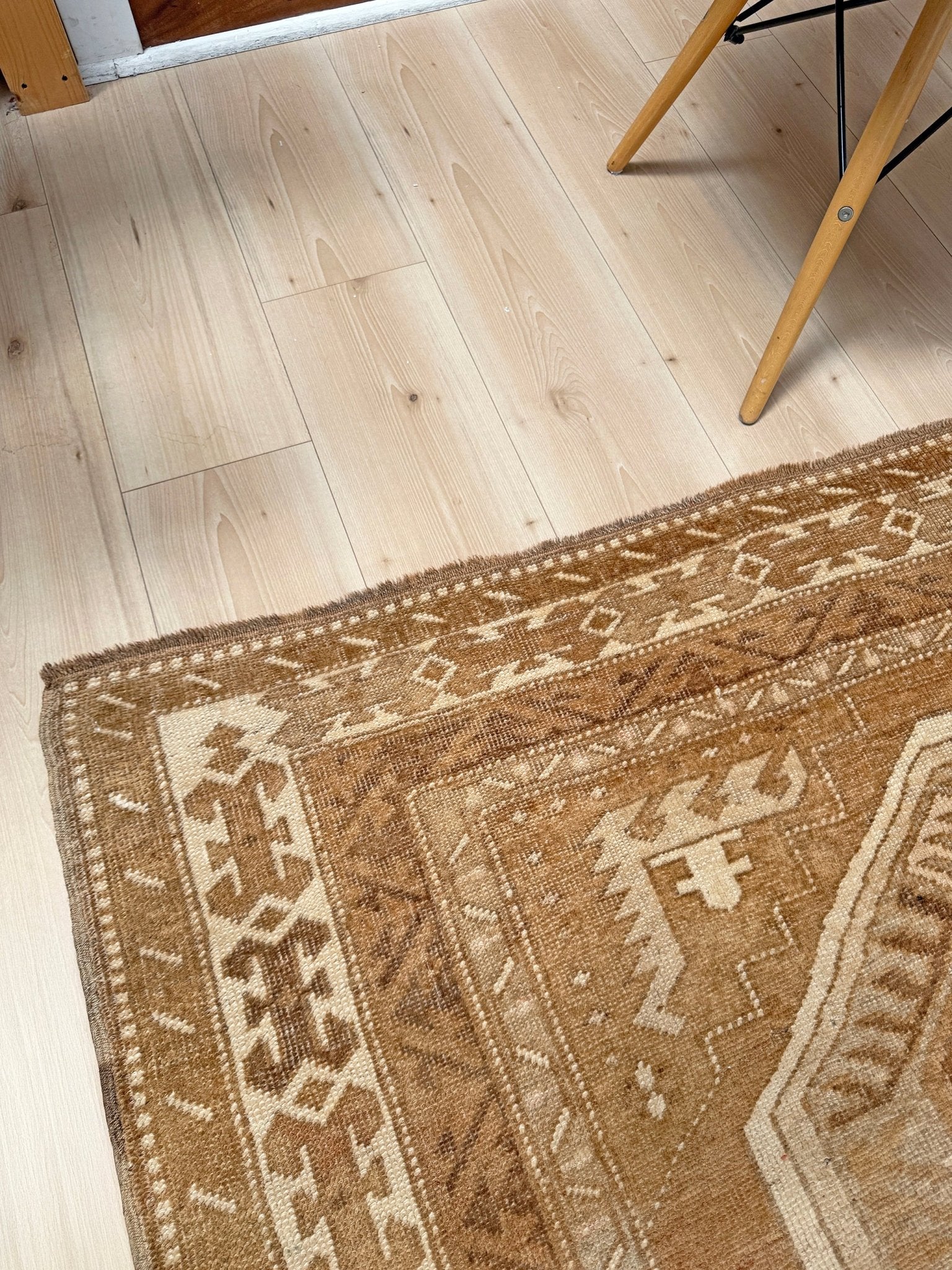 6x9 top quality vintage Kurdish transitional muted rug with rich character, perfect for bedroom, living room, or dining room decor — from the best rug shop in San Mateo, SF Bay Area, with free shipping.