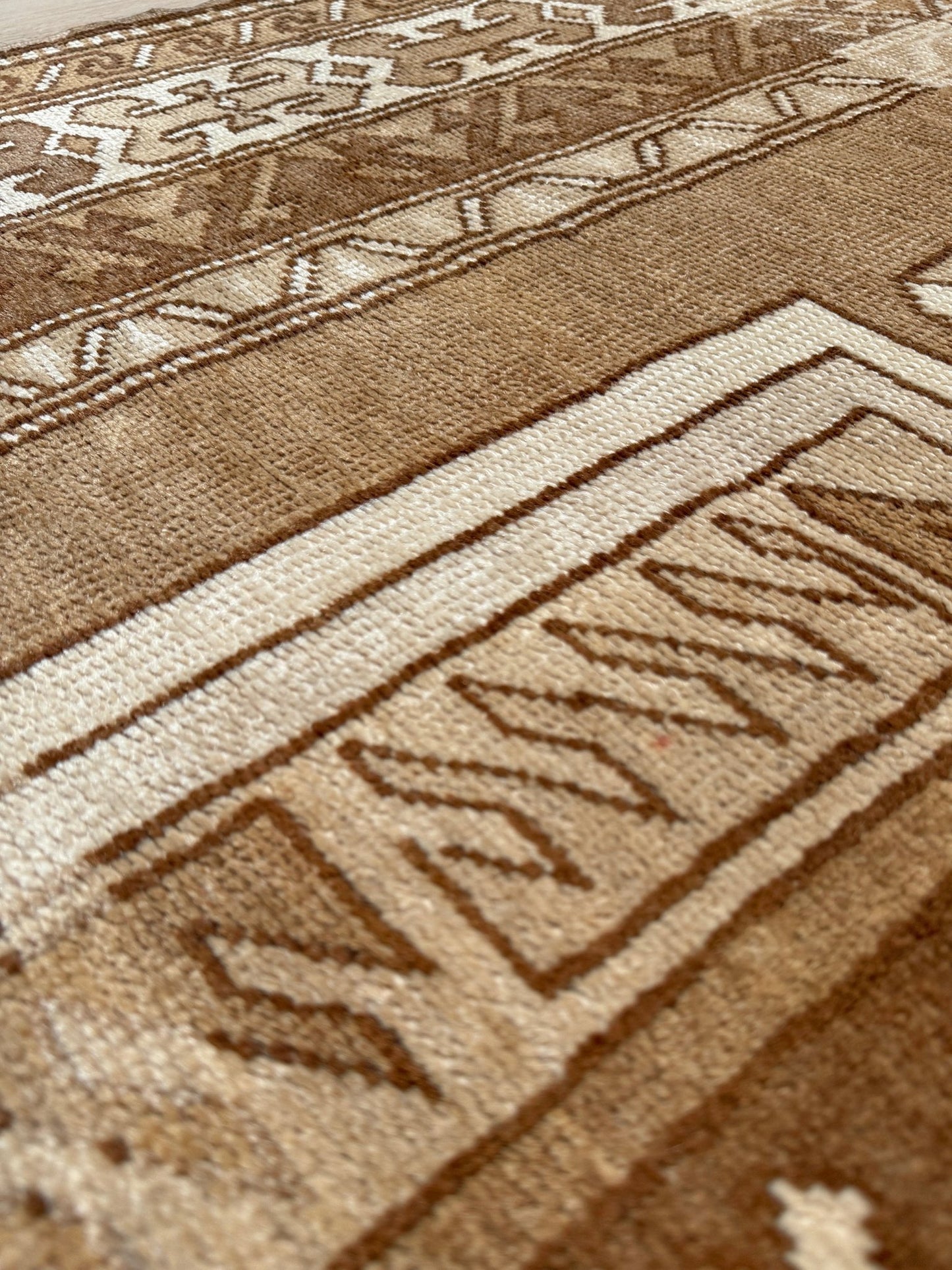 6x9 top quality vintage Kurdish transitional muted rug with rich character, perfect for bedroom, living room, or dining room decor — from the best rug shop in San Mateo, SF Bay Area, with free shipping.