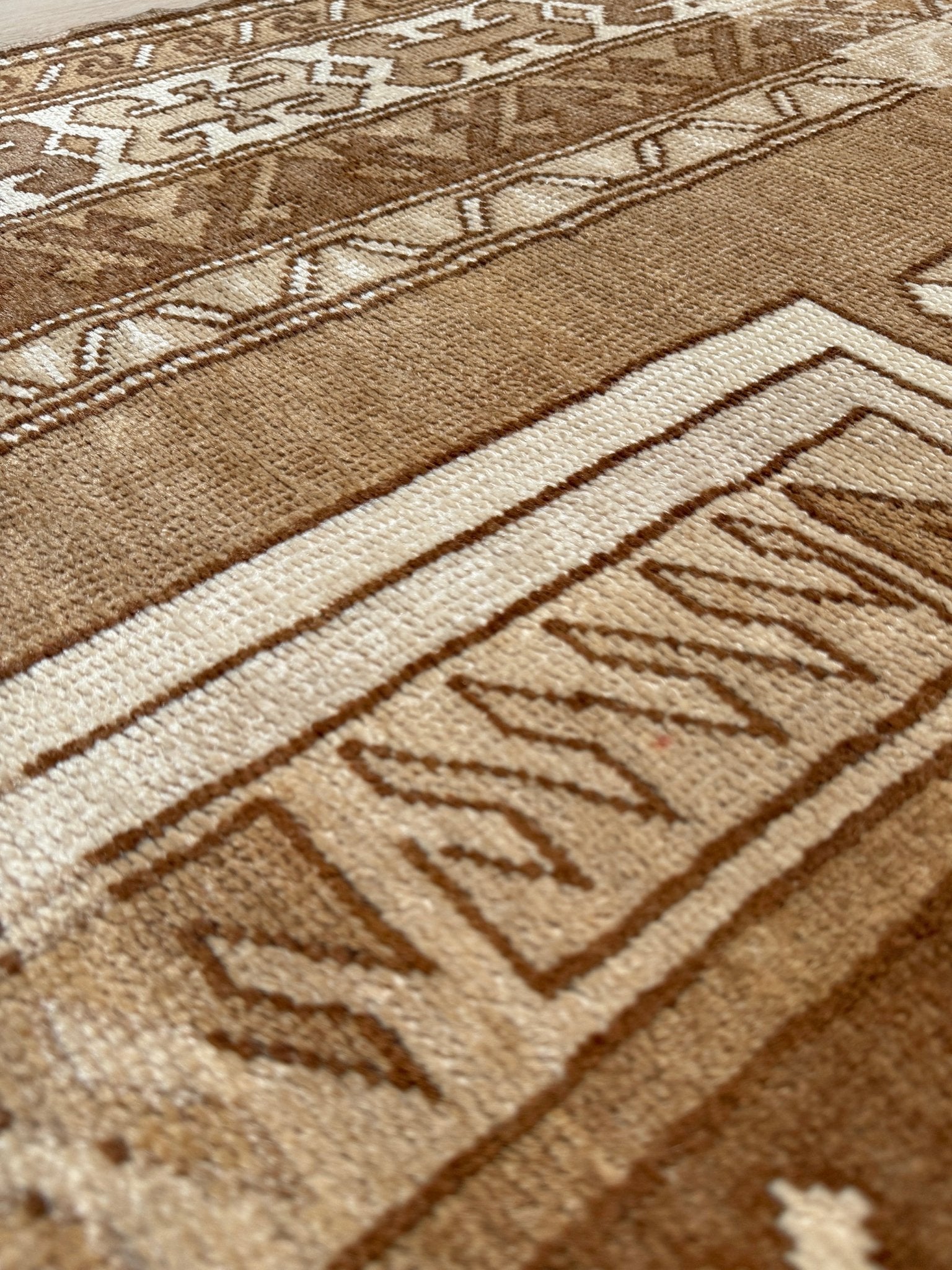 6x9 top quality vintage Kurdish transitional muted rug with rich character, perfect for bedroom, living room, or dining room decor — from the best rug shop in San Mateo, SF Bay Area, with free shipping.