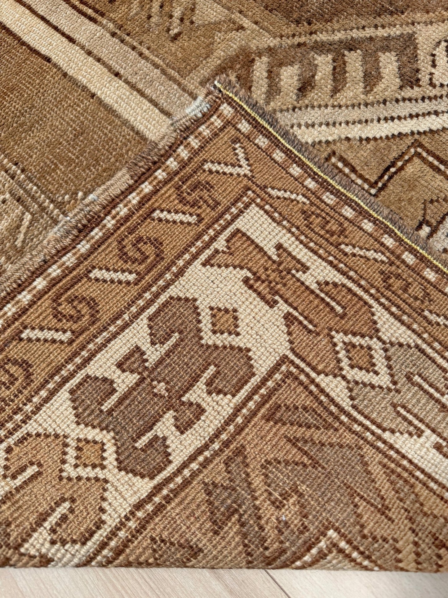 6x9 top quality vintage Kurdish transitional muted rug with rich character, perfect for bedroom, living room, or dining room decor — from the best rug shop in San Mateo, SF Bay Area, with free shipping.