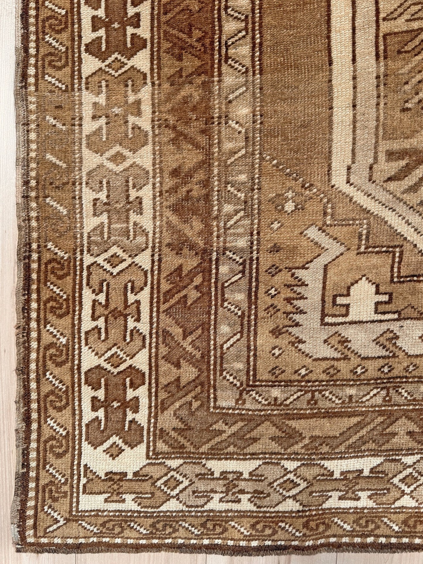 6x9 top quality vintage Kurdish transitional muted rug with rich character, perfect for bedroom, living room, or dining room decor — from the best rug shop in San Mateo, SF Bay Area, with free shipping.