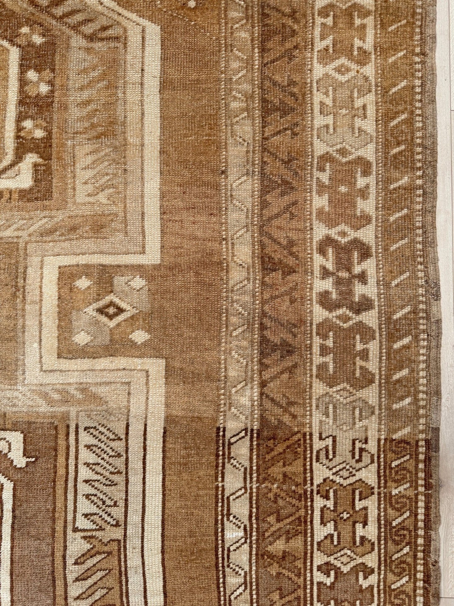 6x9 top quality vintage Kurdish transitional muted rug with rich character, perfect for bedroom, living room, or dining room decor — from the best rug shop in San Mateo, SF Bay Area, with free shipping.