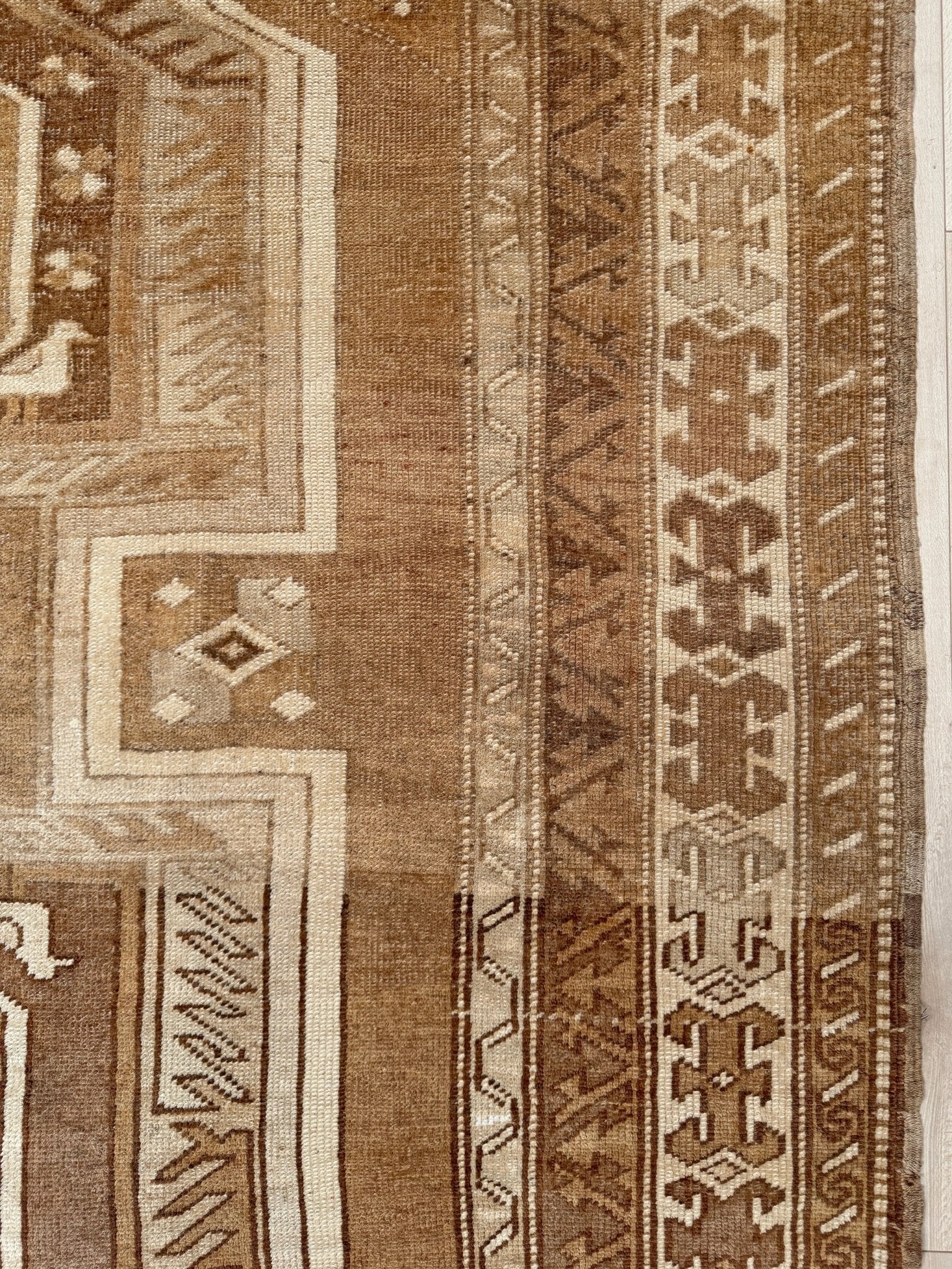 6x9 top quality vintage Kurdish transitional muted rug with rich character, perfect for bedroom, living room, or dining room decor — from the best rug shop in San Mateo, SF Bay Area, with free shipping.