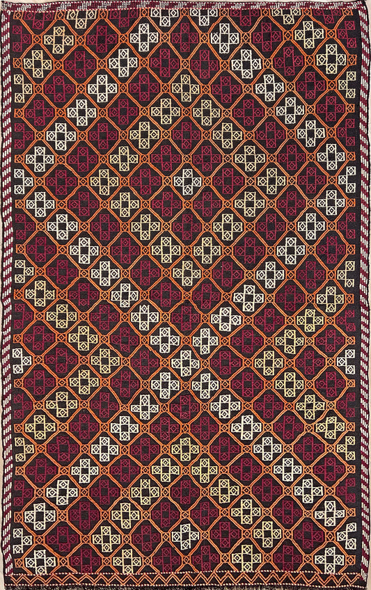 kona cicim 6x9  turkish kilim rug shop san francisco bay area.  Handmade large wool flatweave rug. Buy rug online. 