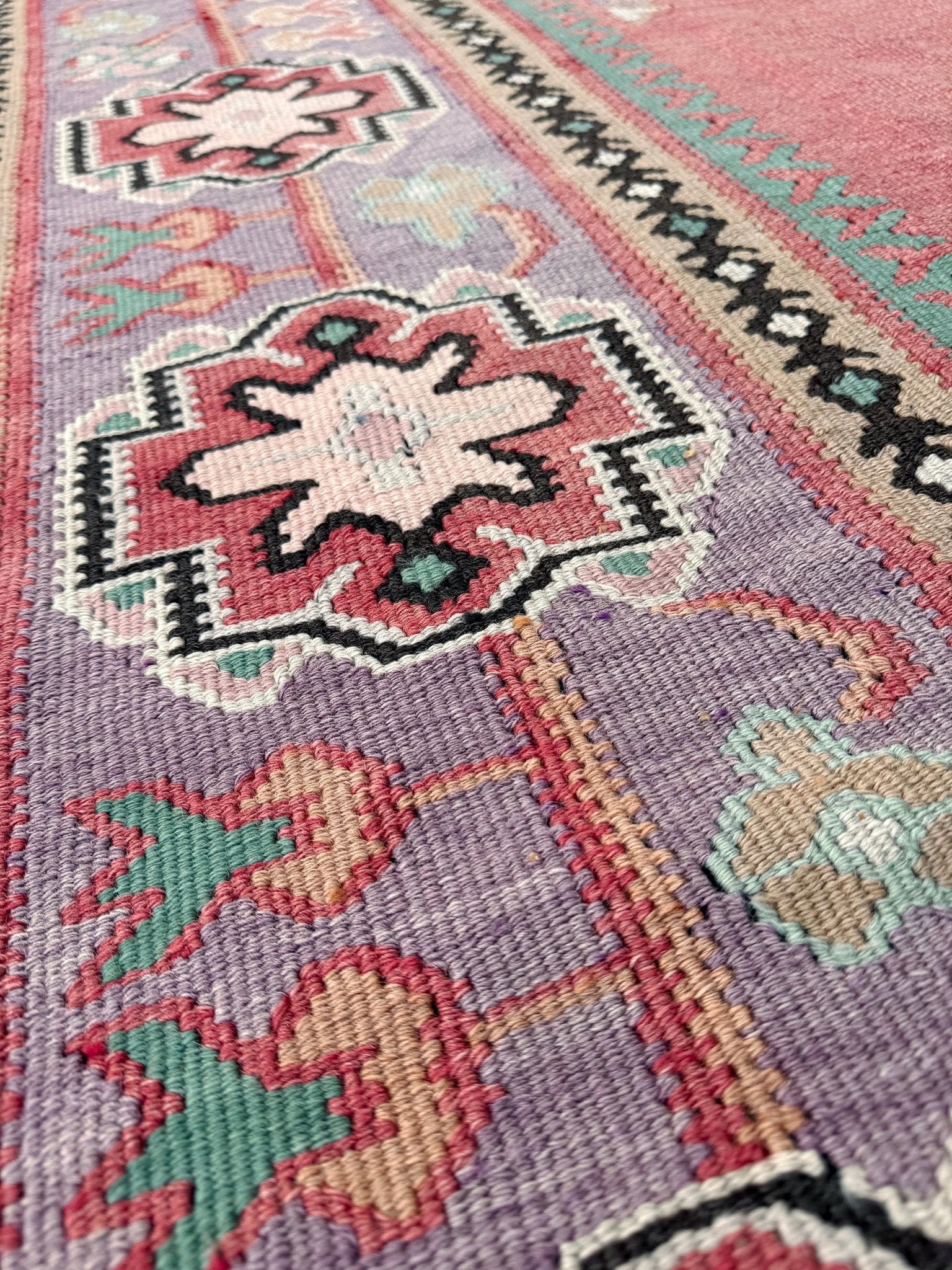 8x11 dusty rose red pink antique oushak turkish kilim flatweave rug shop san francisco bay area, berkeley. Buy kilim online free shipping to USA, Canada