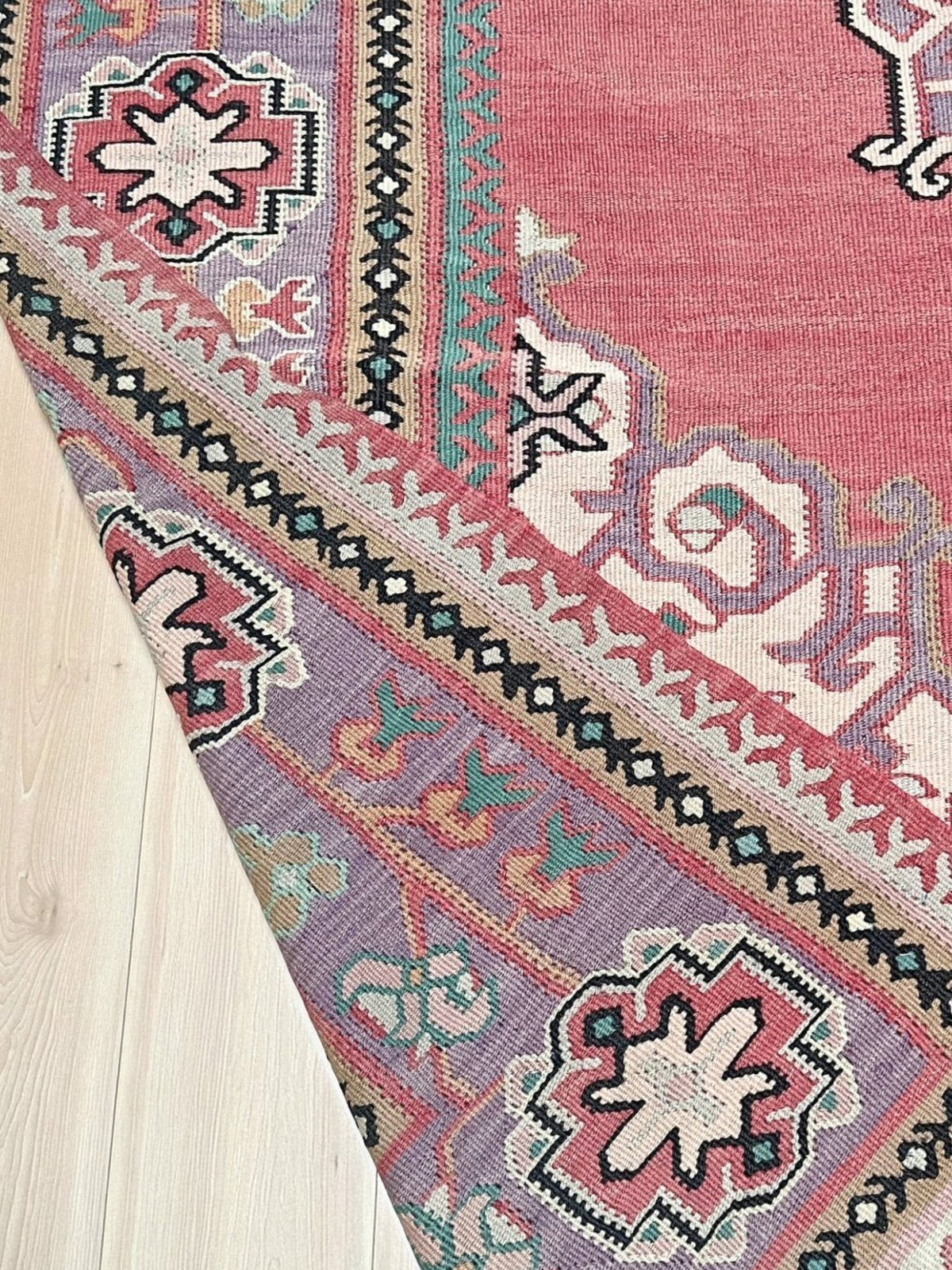 8x11 dusty rose red pink antique oushak turkish kilim flatweave rug shop san francisco bay area, berkeley. Buy kilim online free shipping to USA, Canada