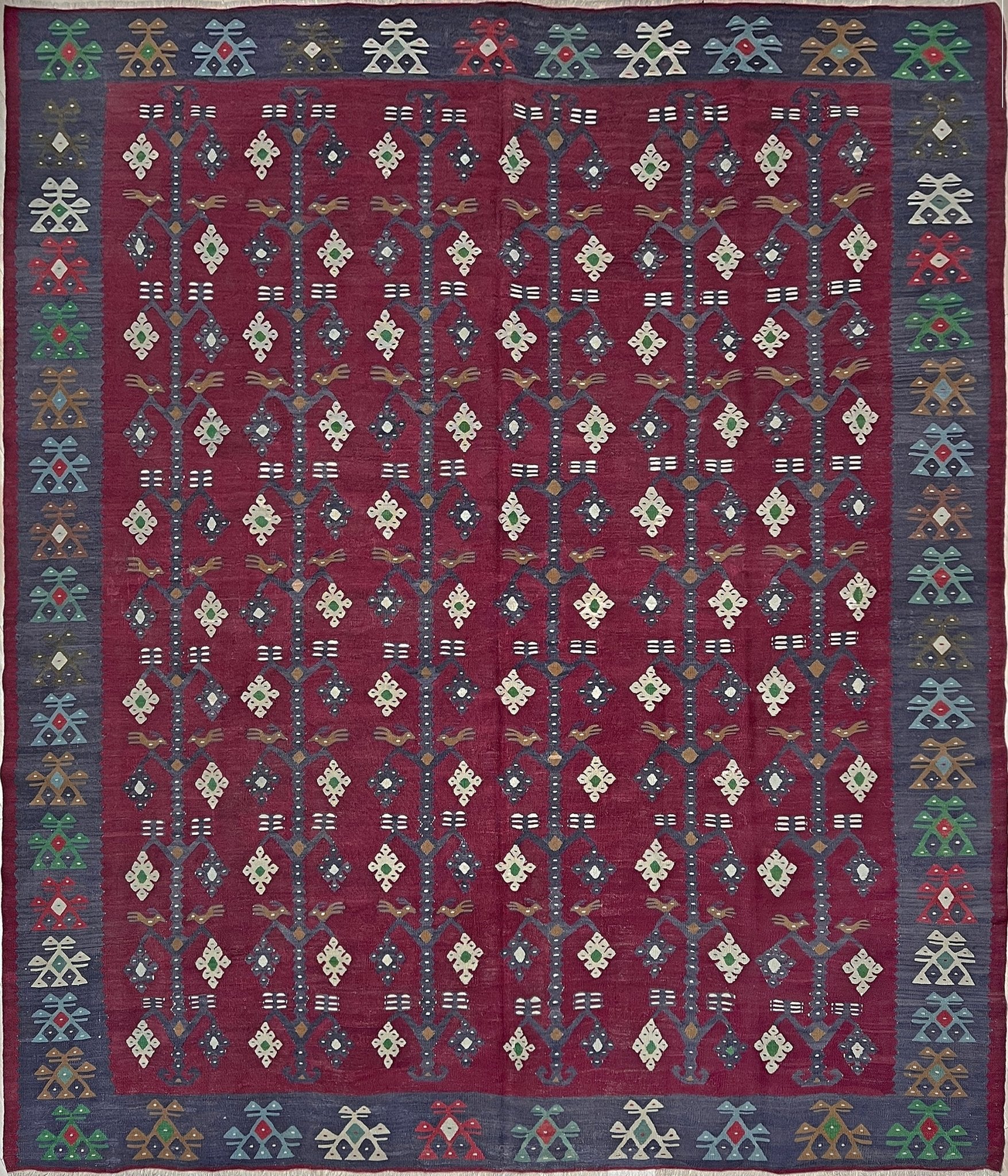 8x10 pirot vintage kilim rug shop san francisco bay area. Buy Turkish handmade wool flatweave rug online Sale 