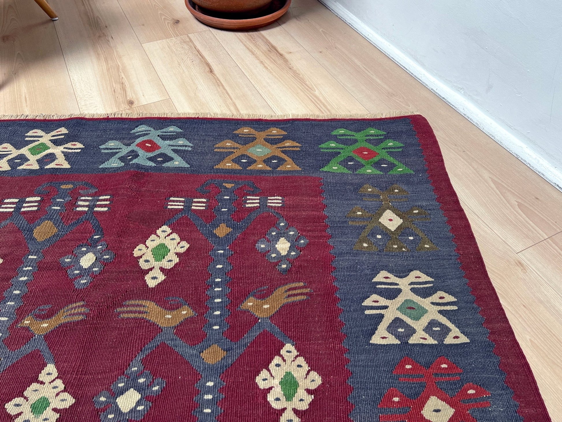 8x10 pirot vintage kilim rug shop san francisco bay area. Buy Turkish handmade wool flatweave rug online Sale 