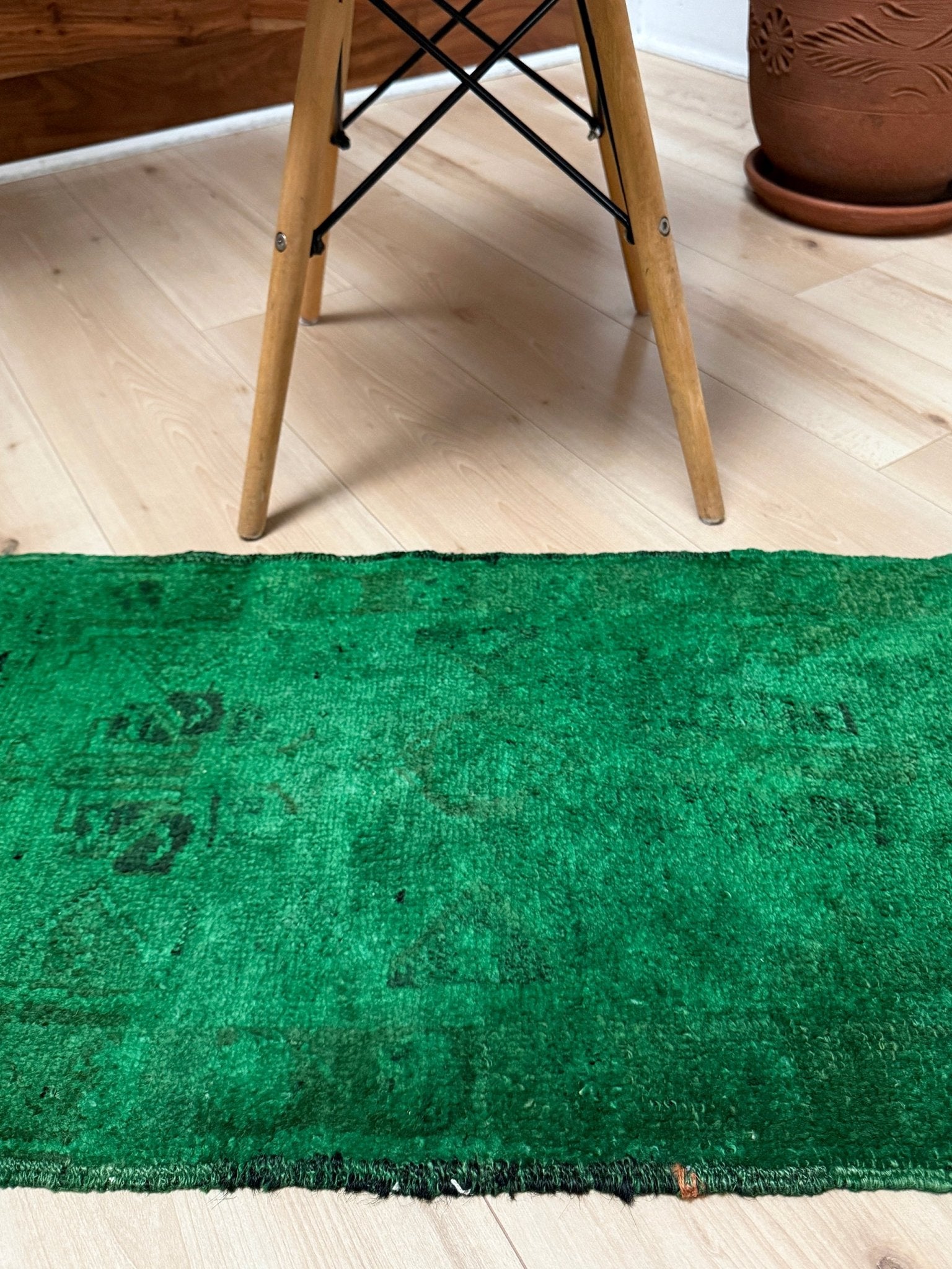 2X3 Green Handmade small turkish mini RUG FOR entry bathroom doorway kitchen under the desk. Wool carpet from the best rug shop san francisco bay area. Free shipping.