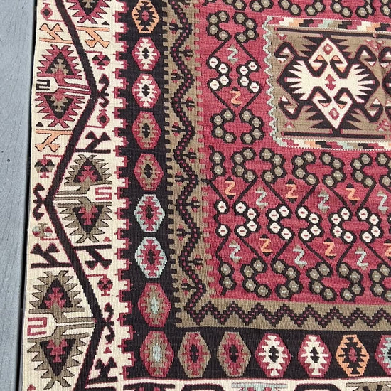 Kayseri antique turkish kilim rug wide runner. Vintage rug san francisco berkeley. Oriental rug palo alto los alto los gato. Buy handmade rug online free shipping to USA, Canada, toronto, california.