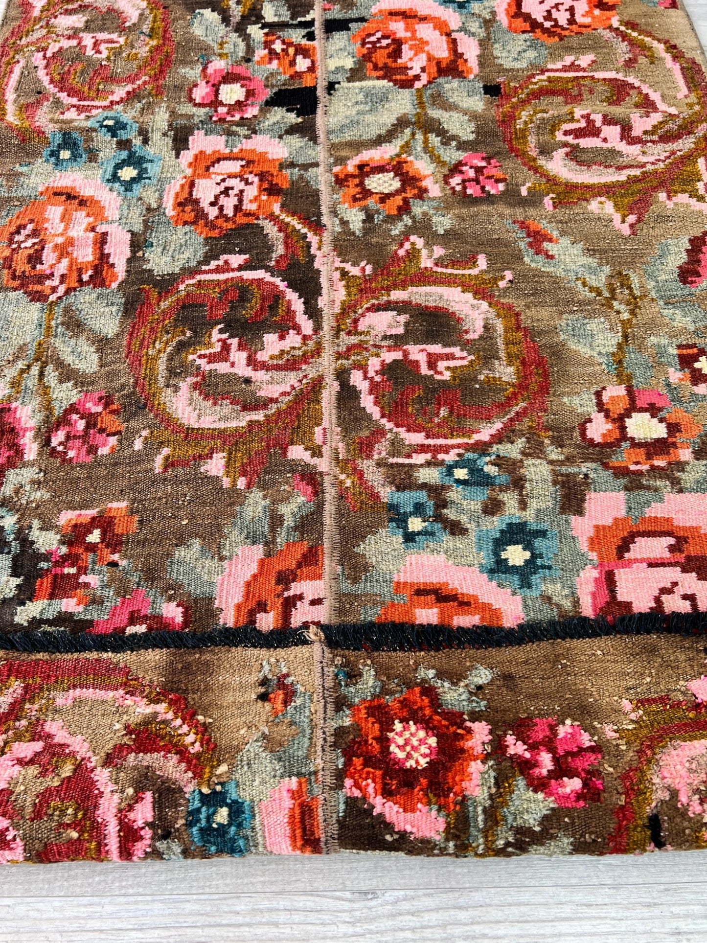 Moldovan rose runner kilim rug rug shop berkeley, palo alto. Buy kilim rug online free shipping. Oriental rug shop los altos.