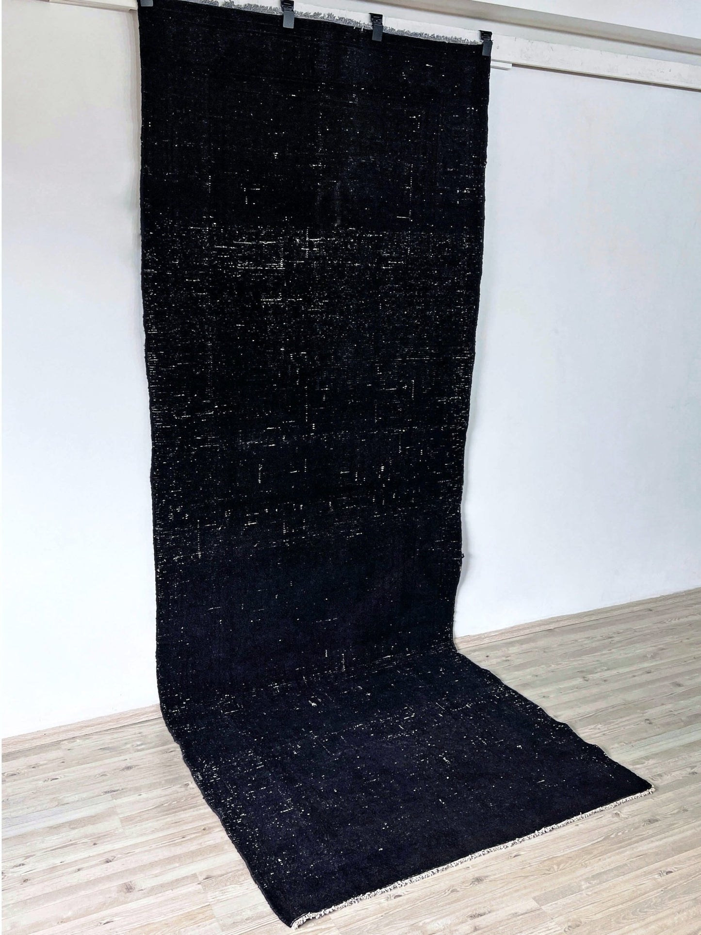 black handmade wool runner turkish rug oriental rug shopping san francisco bay area palo alto berkeley